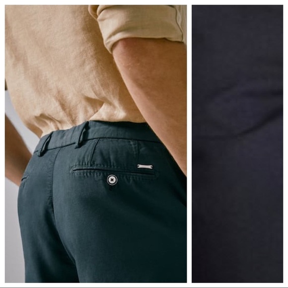 NWOT. Massimo Dutti Blue Bermuda Shorts. Size 40. - Picture 5 of 10